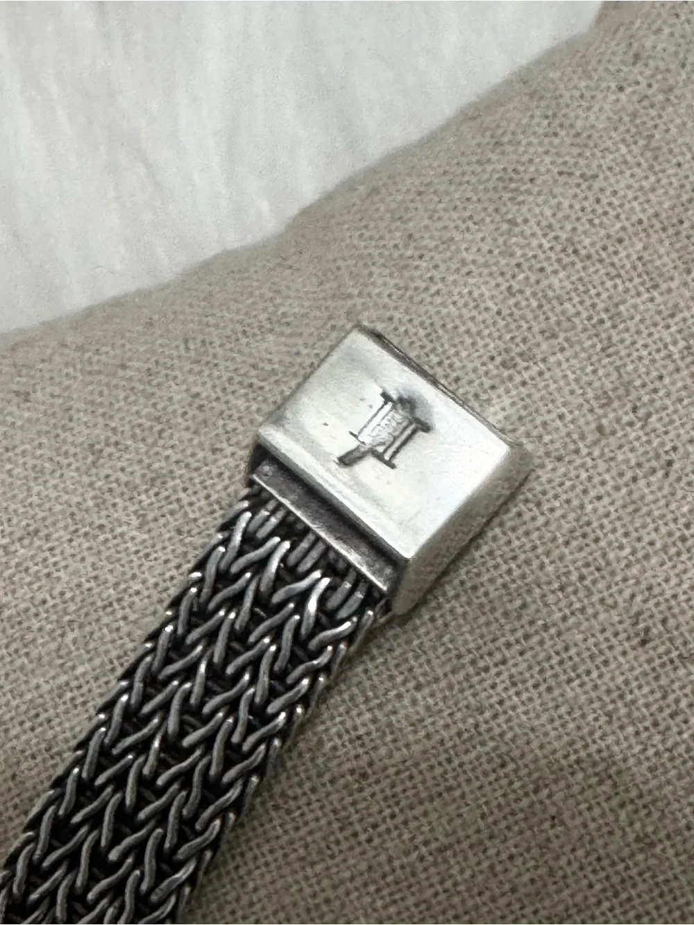 John Hardy 925 18K Gold Dot Jaisalmer Watchband Belt Bracelet